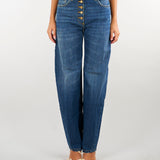 Jeans Blue Vintage balloon con bottoni gioiello PJ10D66E2 139 ELISABETTA FRANCHI 