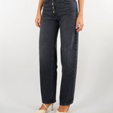 Jeans Vintage Black balloon con bottoni gioiello PJ10D66E2 C21 ELISABETTA FRANCHI 