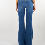 Jeans Blue Vintage a palazzo con bottoniera PJ12D66E2 139 ELISABETTA FRANCHI 