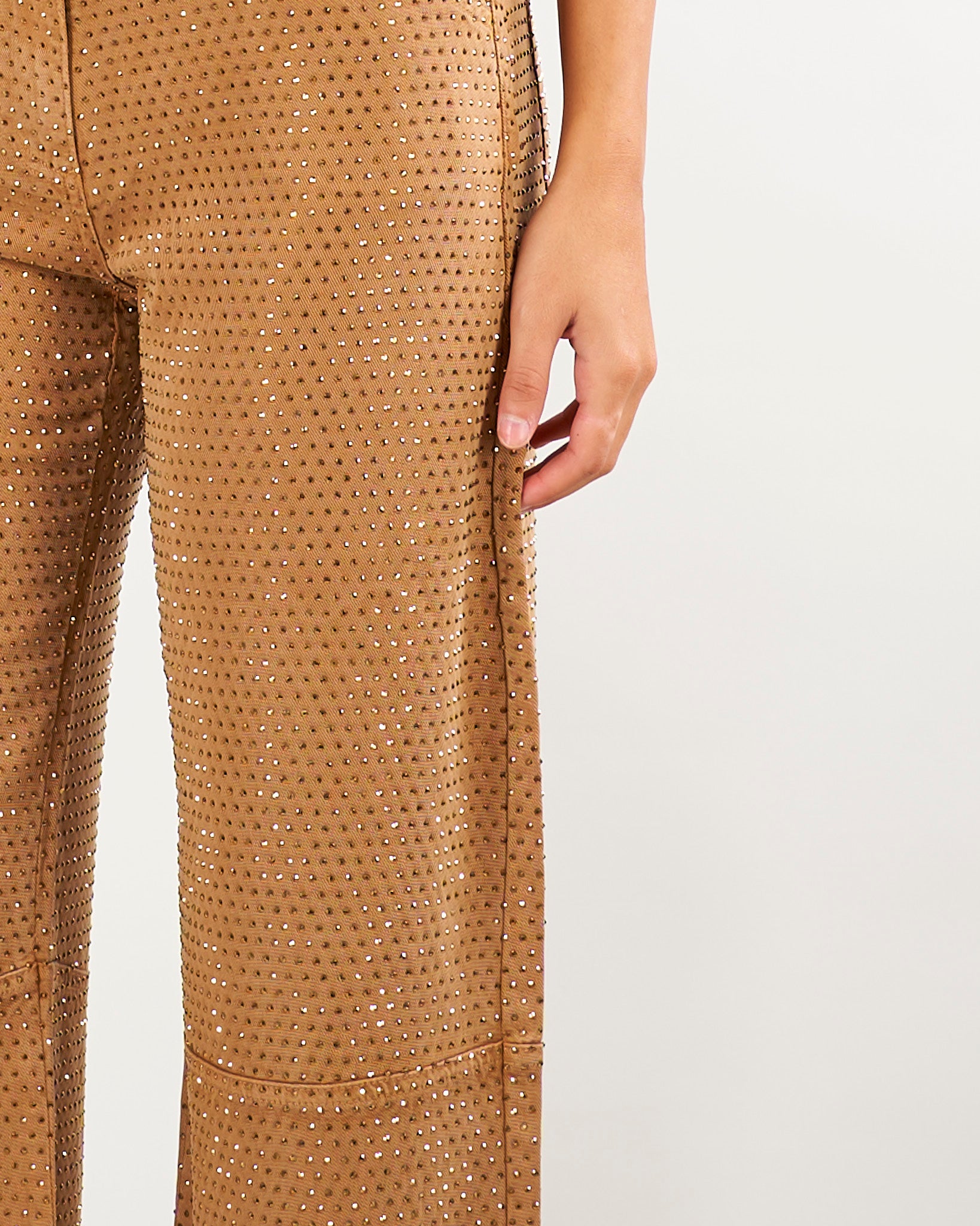 Jeans Daino balloon in denim con strass PJ16D66E2 AI6 ELISABETTA FRANCHI 