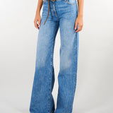 Jeans Blue Vintage a palazzo con cintura PJ20N66E2 139 ELISABETTA FRANCHI 