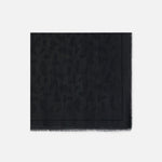Foulard Nero in lurex con tema piume SC06F67E2 110 ELISABETTA FRANCHI 