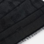 Foulard Nero in lurex con tema piume SC06F67E2 110 ELISABETTA FRANCHI 