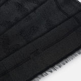 Foulard Nero in lurex con tema piume SC06F67E2 110 ELISABETTA FRANCHI 