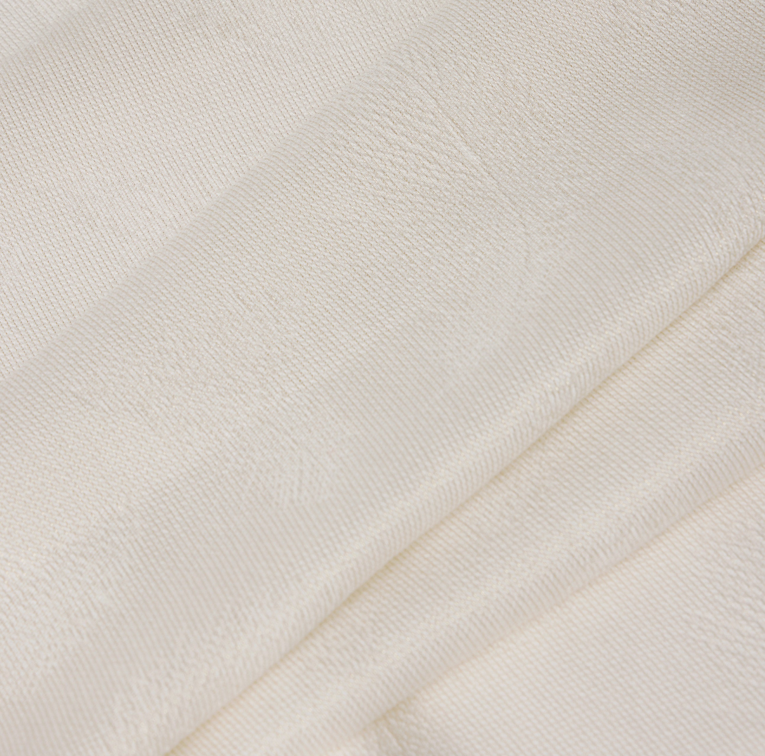 Foulard Avorio in lurex con tema piume SC06F67E2 360 ELISABETTA FRANCHI 