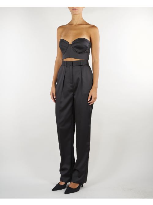 Top Nero in raso stretch TO06966E2 110 ELISABETTA FRANCHI 