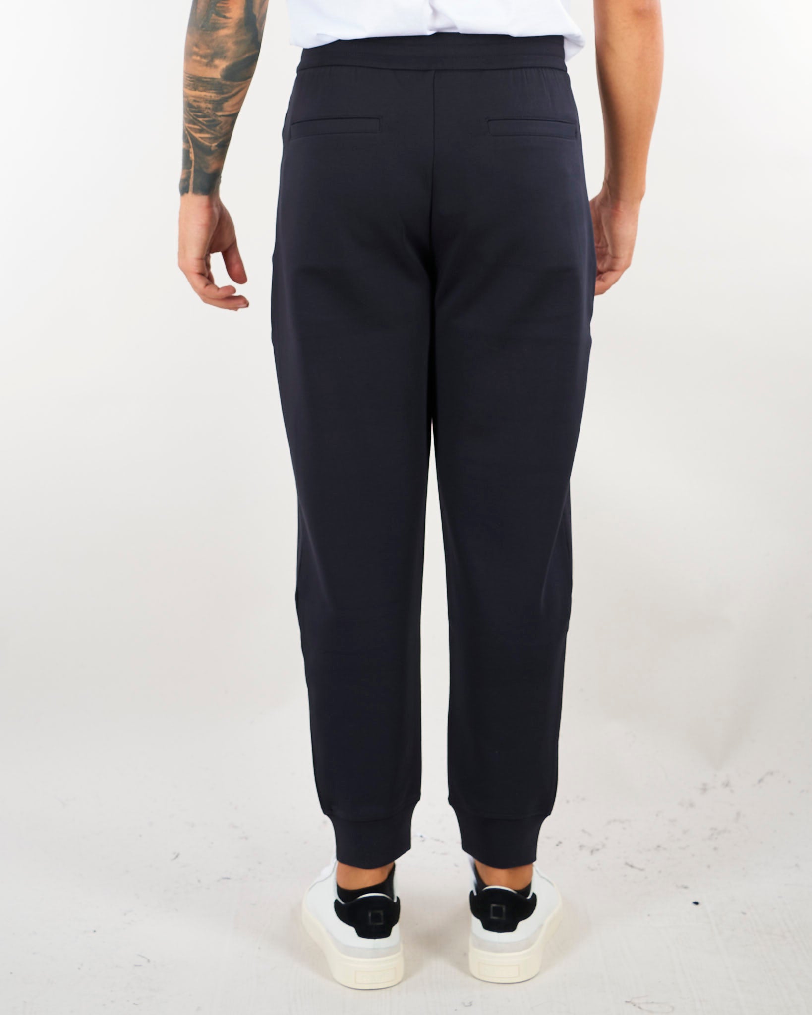 Pantalone Blu in double jersey con logo EM004539AF10013 UB118 EMPORIO ARMANI 