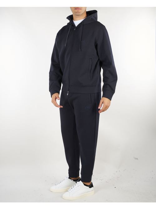 Pantalone Blu in double jersey con logo EM004539AF10013 UB118 EMPORIO ARMANI 