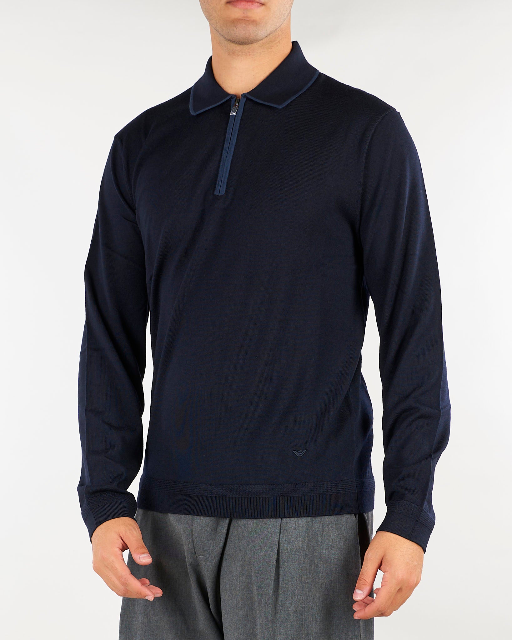 Maglia Polo Blu con profili a contrasto EM006224AF27805 UB118 EMPORIO ARMANI 