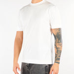 T-shirt Bianco in lyocell e cotone con logo EM006318AF10017 U0003 EMPORIO ARMANI 