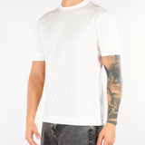 T-shirt Bianco in lyocell e cotone con logo EM006318AF10017 U0003 EMPORIO ARMANI 