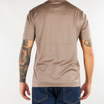 T-shirt Beige in lyocell e cotone con logo EM006318AF10017 U6107 EMPORIO ARMANI 
