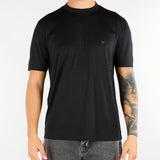 T-shirt Nero in lyocell e cotone con logo EM006318AF10017 UC001 EMPORIO ARMANI 