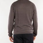 Maglia jacquard Grigio in misto lyocell e lana EM006419AF29821 U8108 EMPORIO ARMANI 