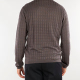 Maglia jacquard Grigio in misto lyocell e lana EM006419AF29821 U8108 EMPORIO ARMANI 