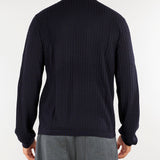 Maglia jacquard Blu in misto lyocell e lana EM006419AF29821 UB109 EMPORIO ARMANI 