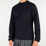 Maglia jacquard Blu in misto lyocell e lana EM006419AF29821 UB109 EMPORIO ARMANI 