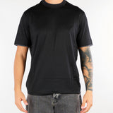 T-shirt Nero in jersey e lyocell con logo EM006766AF10017 MC718 EMPORIO ARMANI 
