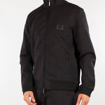 Felpa Nero Full zip in jersey modal con placca logo EM006821AF17545 UC001 EMPORIO ARMANI 