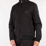 Felpa Nero Full zip in jersey modal con placca logo EM006821AF17545 UC001 EMPORIO ARMANI 