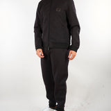 Felpa Nero Full zip in jersey modal con placca logo EM006821AF17545 UC001 EMPORIO ARMANI 