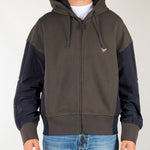 Felpa Fango con cappuccio e zip Hong Kong capsule EM007053AF13713 U6139 EMPORIO ARMANI 