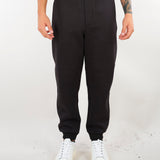 Pantaloni Nero jogger in jersey modal con placca logo EM007347AF17545 UC001 EMPORIO ARMANI 