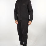 Pantaloni Nero jogger in jersey modal con placca logo EM007347AF17545 UC001 EMPORIO ARMANI 