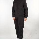 Pantaloni Nero jogger in jersey modal con placca logo EM007347AF17545 UC001 EMPORIO ARMANI 