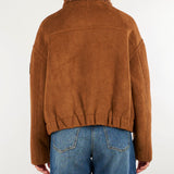 Giubbotto Cuoio in suede con interno effetto Shearling D49ED059E90 MFC22 ERMANNO BY ERMANNO SCERVINO 