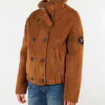 Giubbotto Cuoio in suede con interno effetto Shearling D49ED059E90 MFC22 ERMANNO BY ERMANNO SCERVINO 