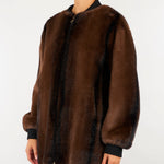 Eco Pelliccia Moro con chiusura zip D49ED064E95 MF938 ERMANNO BY ERMANNO SCERVINO 