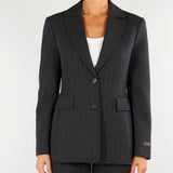 Blazer Antracite gessato con micro paillettes D49EI006ER3 MFB89 ERMANNO BY ERMANNO SCERVINO 