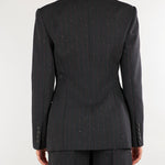 Blazer Antracite gessato con micro paillettes D49EI006ER3 MFB89 ERMANNO BY ERMANNO SCERVINO 