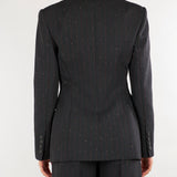 Blazer Antracite gessato con micro paillettes D49EI006ER3 MFB89 ERMANNO BY ERMANNO SCERVINO 