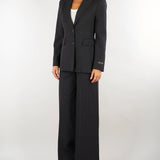 Blazer Antracite gessato con micro paillettes D49EI006ER3 MFB89 ERMANNO BY ERMANNO SCERVINO 