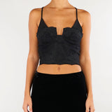 Bustier Nero con dettagli in pizzo D49EL010EV0 MF099 ERMANNO BY ERMANNO SCERVINO 