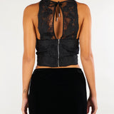 Bustier Nero con dettagli in pizzo D49EL010EV0 MF099 ERMANNO BY ERMANNO SCERVINO 