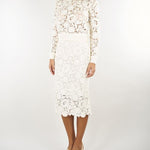 Maglia Panna in pizzo crochet D49EM051E58 MF333 ERMANNO BY ERMANNO SCERVINO 