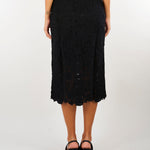 Gonna Nero midi in pizzo crochet D49EO028E58 MF099 ERMANNO BY ERMANNO SCERVINO 
