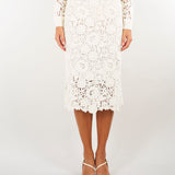 Gonna Panna midi in pizzo crochet D49EO028E58 MF333 ERMANNO BY ERMANNO SCERVINO 