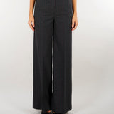 Pantaloni sartoriali Antracite gessati con micro paillettes D49EP028ER3 MFB89 ERMANNO BY ERMANNO SCERVINO 