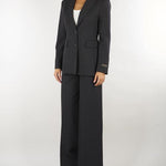 Pantaloni sartoriali Antracite gessati con micro paillettes D49EP028ER3 MFB89 ERMANNO BY ERMANNO SCERVINO 