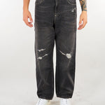 Jeans Nero con stampa gabbiano e rotture 2EAEJM6JE6011RXDN BLDD EVISU 