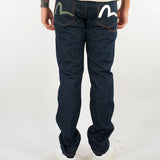 Jeans con orlo a vista e tasche, stampa gabbiani grigi e bianchi #2017 2EAHTM6JE100117DN INDX EVISU 