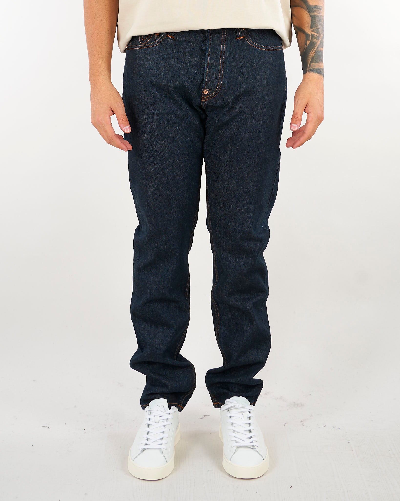 Jeans con orlo a vista e tasche, stampa gabbiani grigi e bianchi #2017 2EAHTM6JE100117DN INDX EVISU 