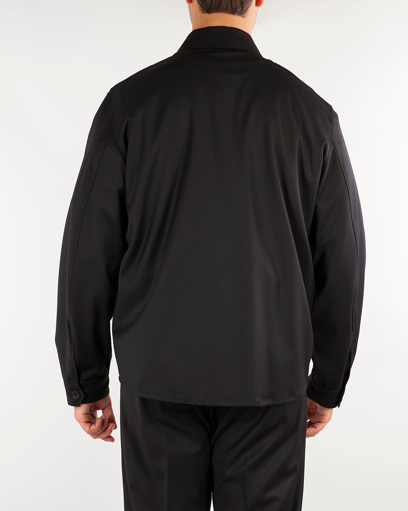 Overshirt Nero Relaxed fit con tasca CA3827 9 I'M BRIAN 