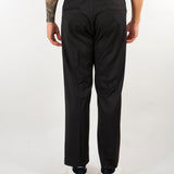 Pantalone Nero con elastico in vita e gamba ampia PA3888 9 I'M BRIAN 