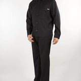 Pantalone Nero con elastico in vita e gamba ampia PA3888 9 I'M BRIAN 