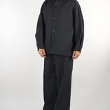 Pantalone Antracite in lana vergine wide leg PA3900 8 I'M BRIAN 
